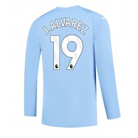 Billiga Manchester City Julian Alvarez #19 Hemma fotbollskläder 2023-24 Långärmad